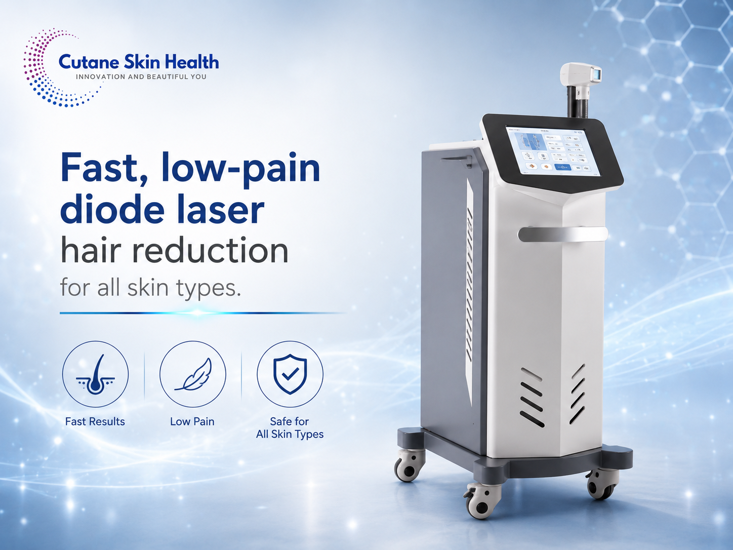 808nm diode laser hair removal device